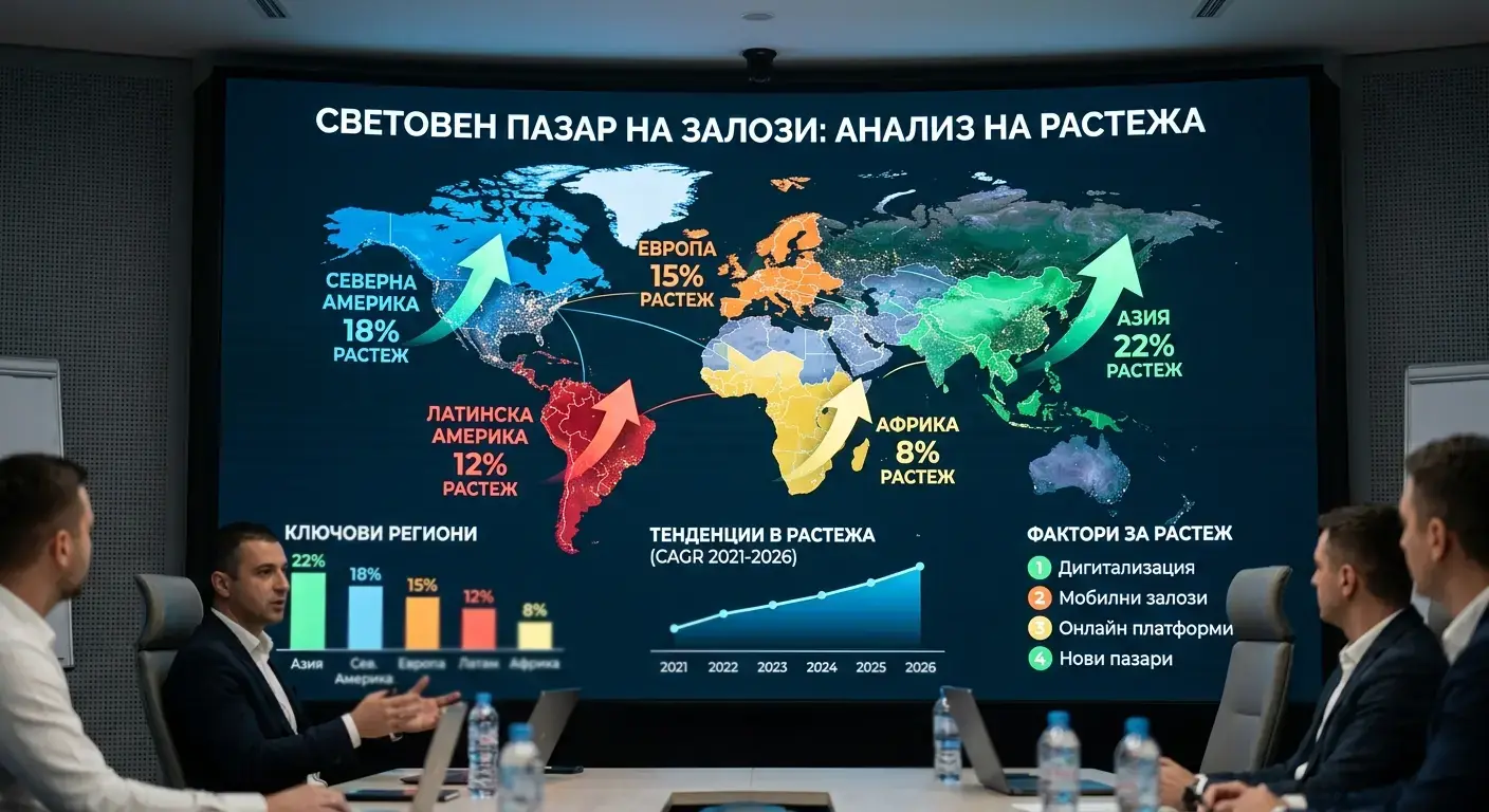 Глобален пазар на спортни залози — ръст и обем през 2026