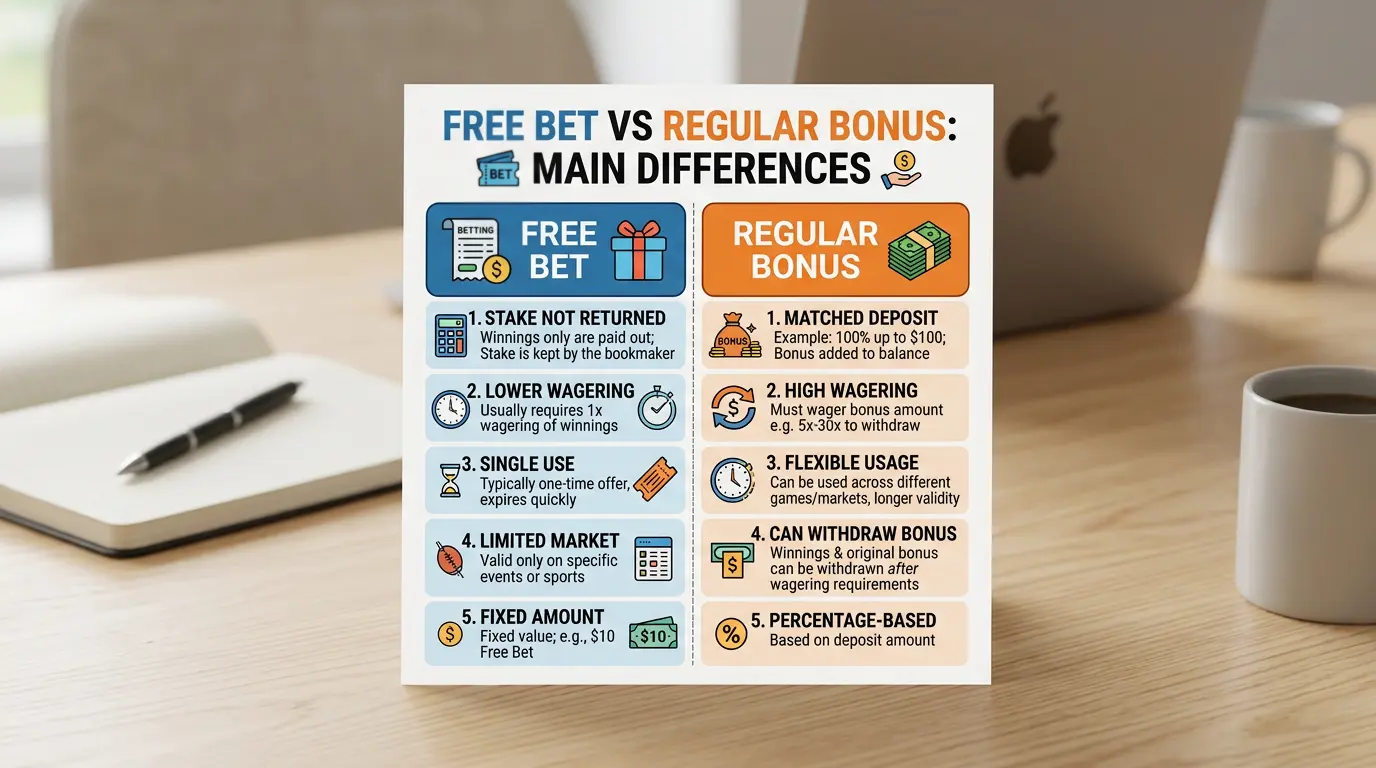 Разлика между free bet и бонус — механика при снукър залагане