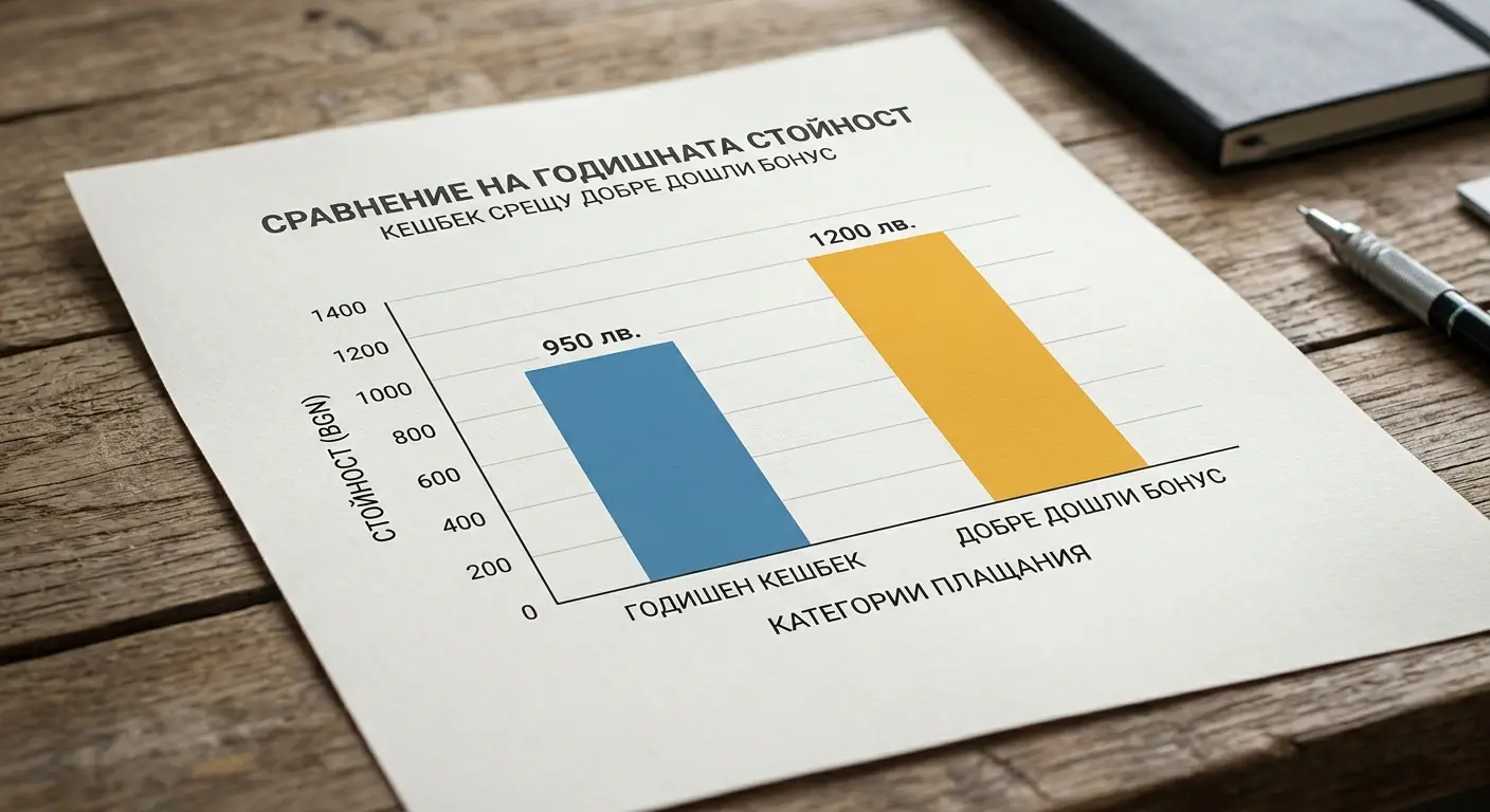 Реална стойност на кешбек годишно — процент от общите загуби