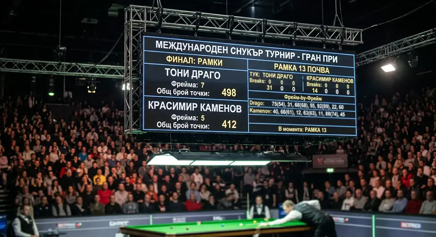 Тотал точки във фрейм — аналитичен пазар при снукър залози