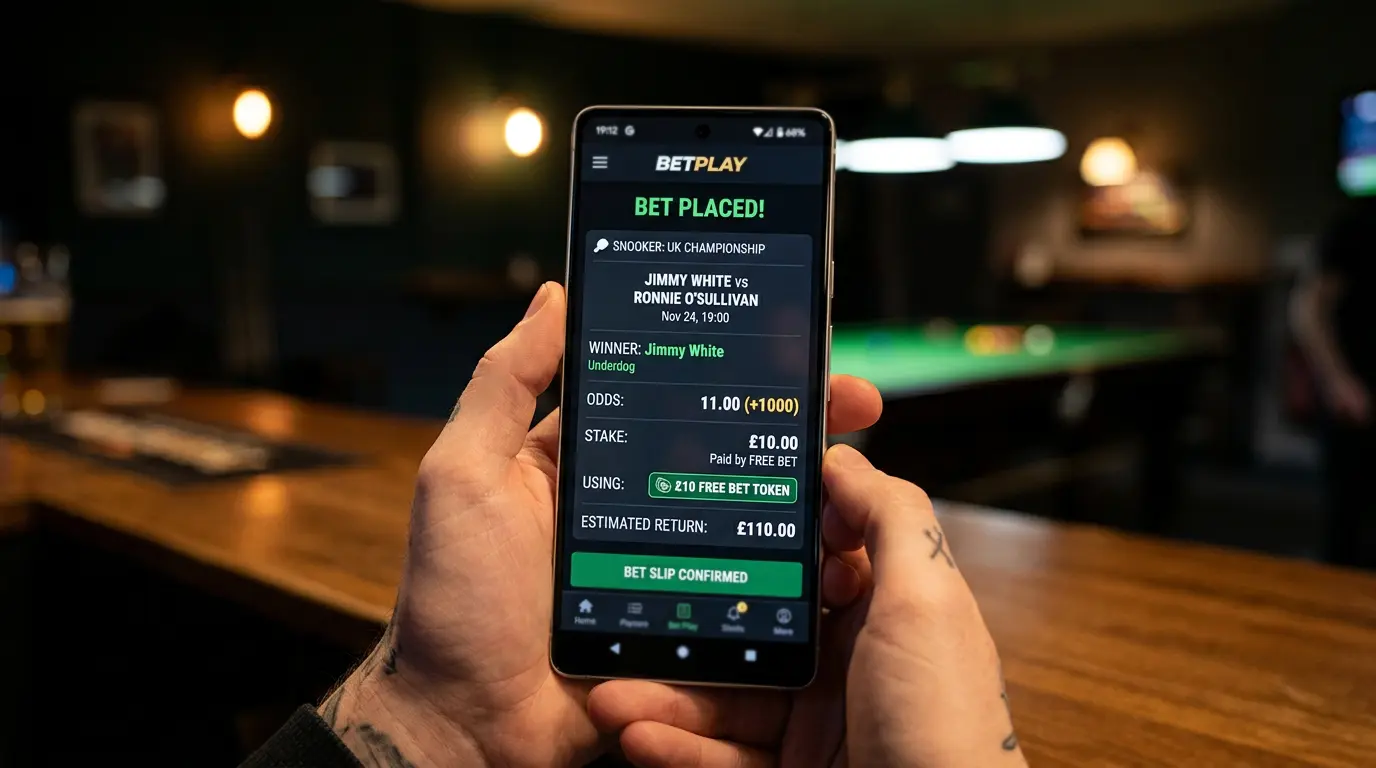 Висок коефициент за free bet — стратегия при снукър залагане